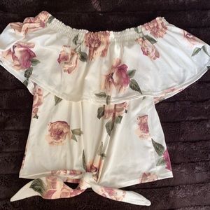 Floral Off-shoulder
